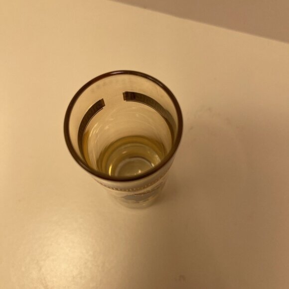 Vintage Caesars Palace Gold Trim Glass Tumbler With Roman Head Design - Picture 6 of 7